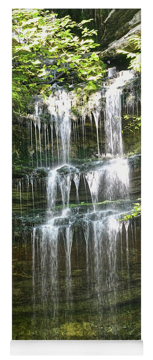 Lost Creek Falls Yoga Mat featuring the photograph Lost Creek Falls 5 by Phil Perkins
