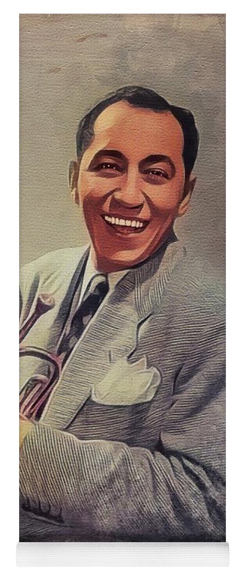 Louis Yoga Mat featuring the painting Louis Prima, Music Legend by Esoterica Art Agency