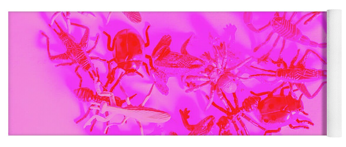 Love Yoga Mat featuring the photograph Love bug pop heart by Jorgo Photography