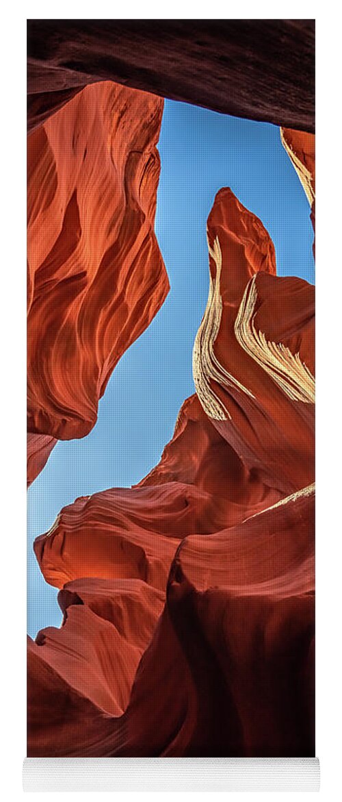 Arizona Yoga Mat featuring the photograph Lower Antelope Canyon Seahorse by Brenda Jacobs