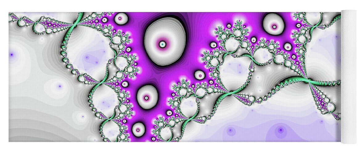 Abstract Yoga Mat featuring the digital art Luminous Dive Fine Art by Don Northup