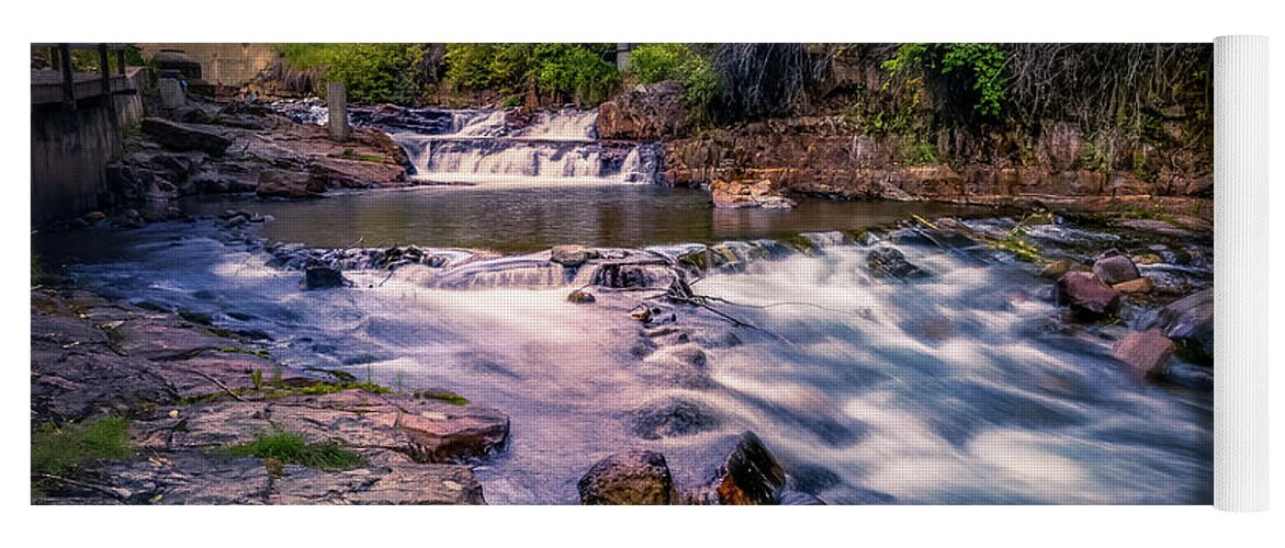 Mark Creek Yoga Mat featuring the photograph Marysville Falls by Thomas Nay