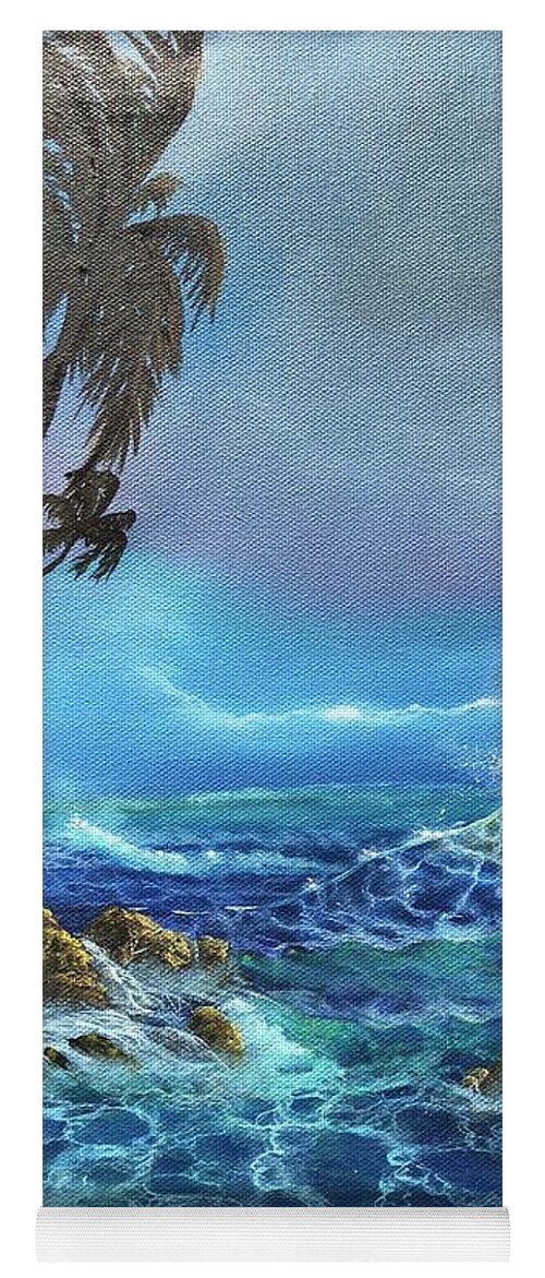 Hawaii. Maui. Seascape Yoga Mat featuring the painting Maui Hawaii by Leland Castro