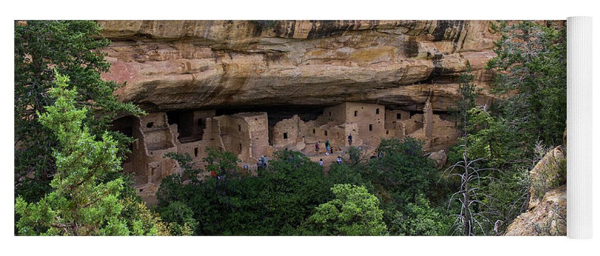 Strutures Yoga Mat featuring the photograph Mesa Verde National Park - 7733 by Jerry Owens