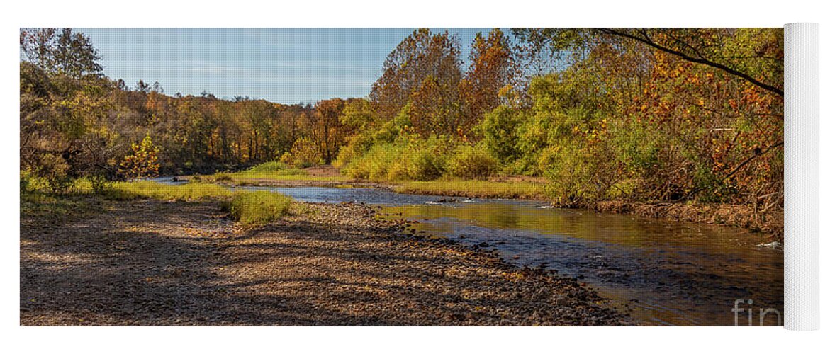Autumn Colors Yoga Mat featuring the photograph Mineral Fork Creek at Autumns Peak by Garry McMichael