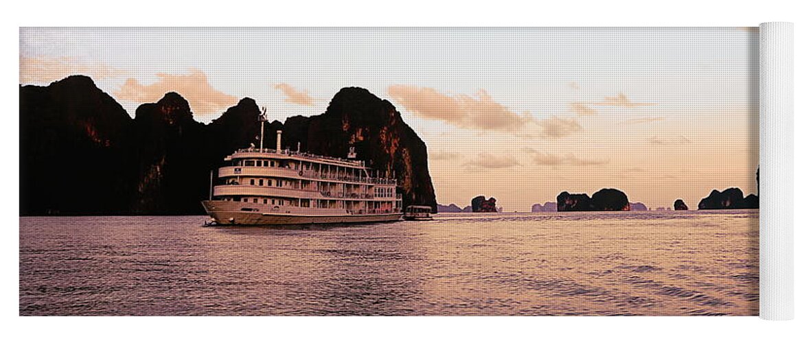 Vietnam Yoga Mat featuring the photograph Mixed Tones Gulf of Tonkin Au Co Cruise by Chuck Kuhn