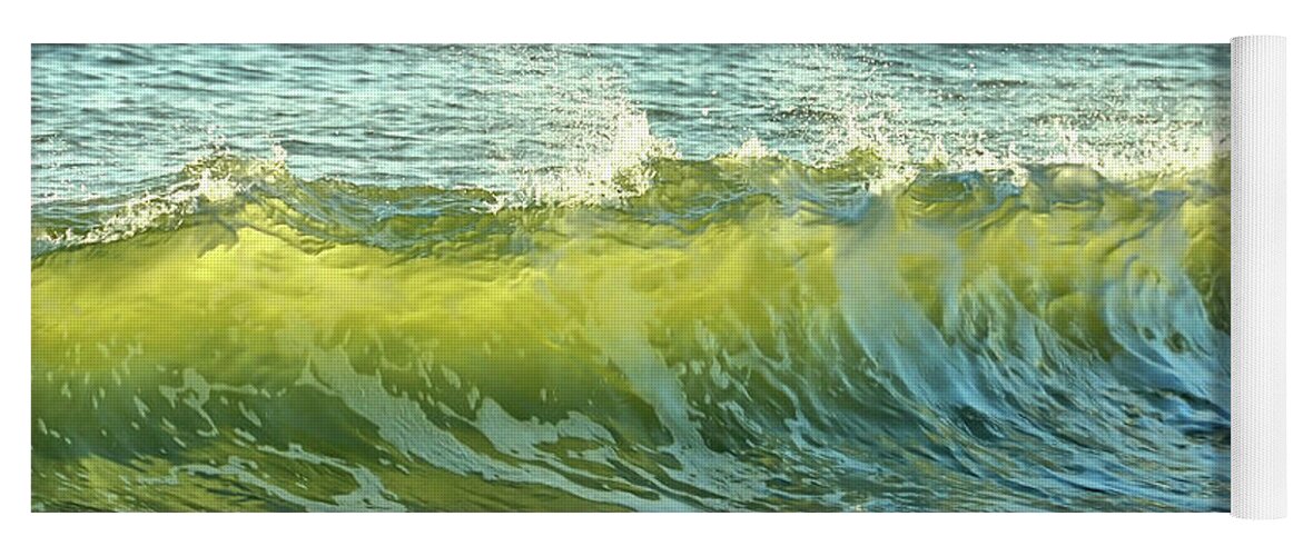 Beach Yoga Mat featuring the photograph Morning Ocean Break by JAMART Photography