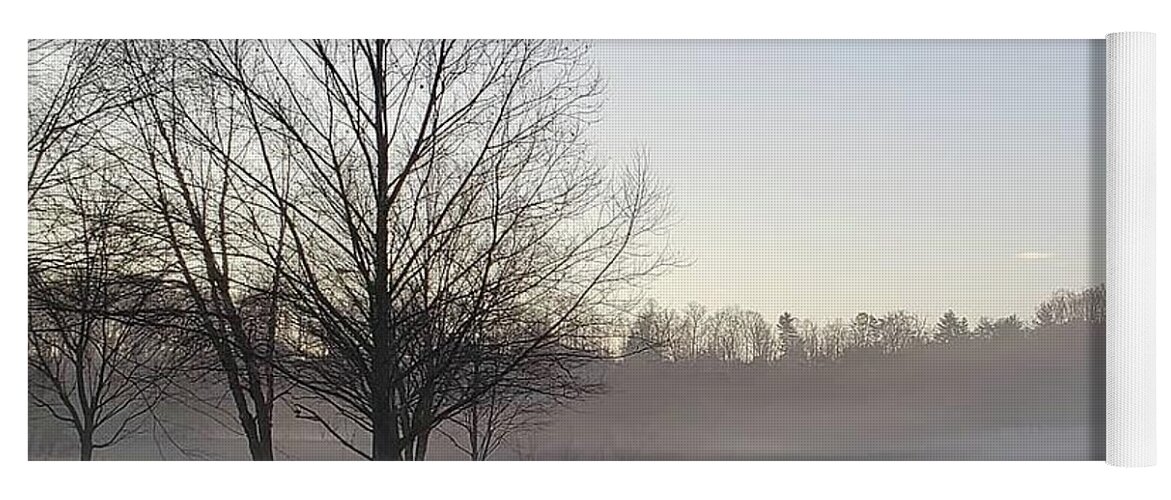 Mist Yoga Mat featuring the photograph Morning Rise II by Anita Adams