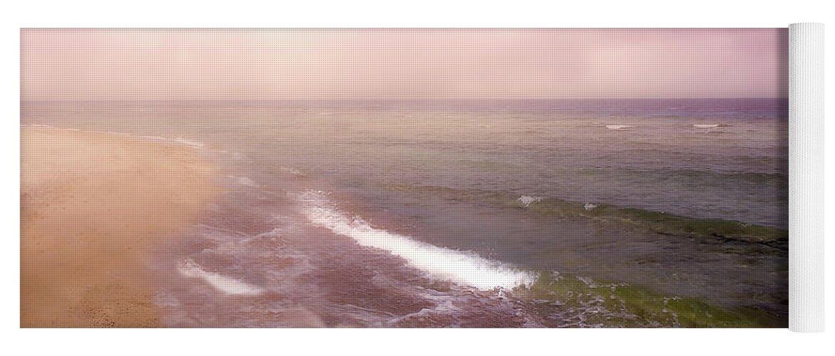 Magical Yoga Mat featuring the photograph Morning Walk Along The Seashore In Dreamland 2 by Johanna Hurmerinta