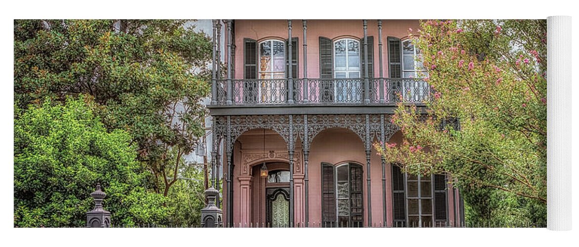 Garden District Yoga Mat featuring the photograph Morris Israel House by Susan Rissi Tregoning