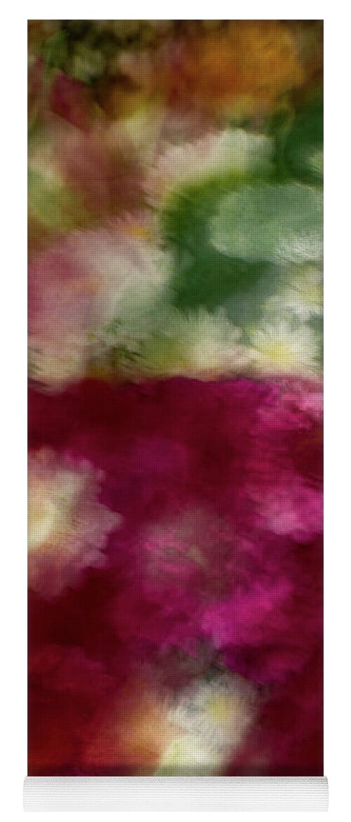 Abstract Yoga Mat featuring the photograph Multi color flower abstract by Phillip Rubino