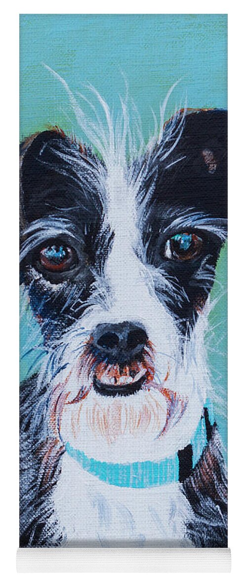 Dog Yoga Mat featuring the painting My Lovable dog by Katrina Nixon