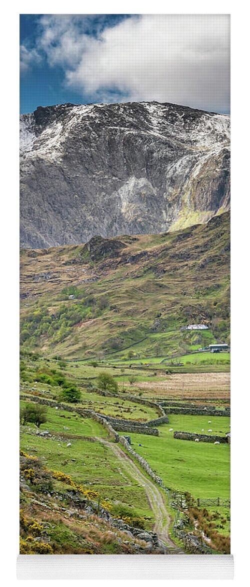 Nant Ffrancon Yoga Mat featuring the photograph Nant Ffrancon Pass Wales by Adrian Evans