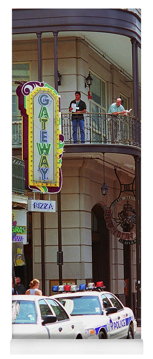 America Yoga Mat featuring the photograph New Orleans Streets 2004 #4 by Frank Romeo