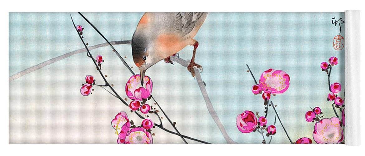 Koson Yoga Mat featuring the painting Nightingale by Koson