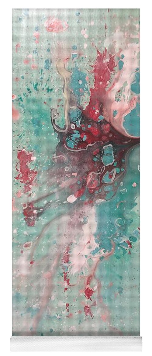 Abstract Painting Yoga Mat featuring the painting No Destination In Mind by Jacqui Hawk
