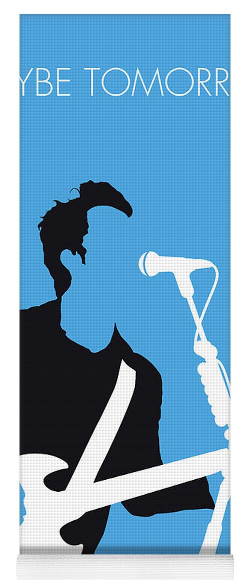 Stereophonics Yoga Mat featuring the digital art No239 MY Stereophonics Minimal Music poster by Chungkong Art