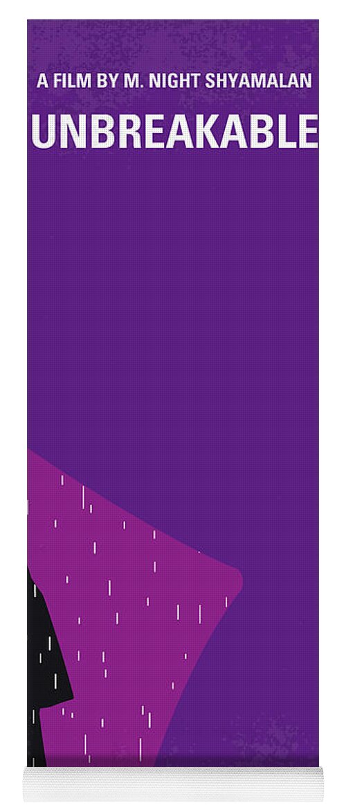 Unbreakable Yoga Mat featuring the digital art No986 My Unbreakable minimal movie poster by Chungkong Art