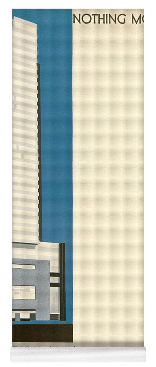 Psfs Yoga Mat featuring the mixed media Nothing More Modern The Philadelphia Savings Fund Society Building, 1932 by Howe and Lescaze