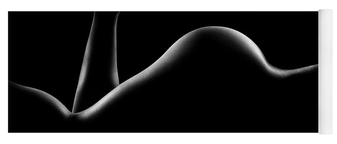 Woman Yoga Mat featuring the photograph Nude woman bodyscape 14 by Johan Swanepoel