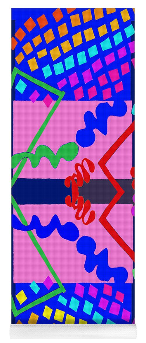 Ode To Matisse 3 Yoga Mat featuring the digital art Ode to Matisse 3 by Vagabond Folk Art - Virginia Vivier
