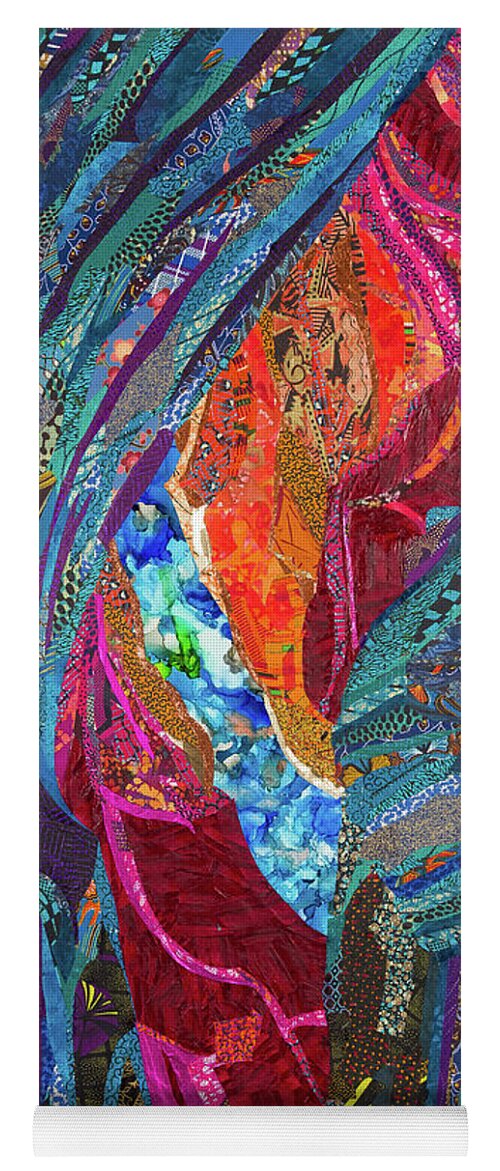 Oju Olurun Yoga Mat featuring the tapestry - textile Oju Olorun I Eye of God I by Apanaki Temitayo M