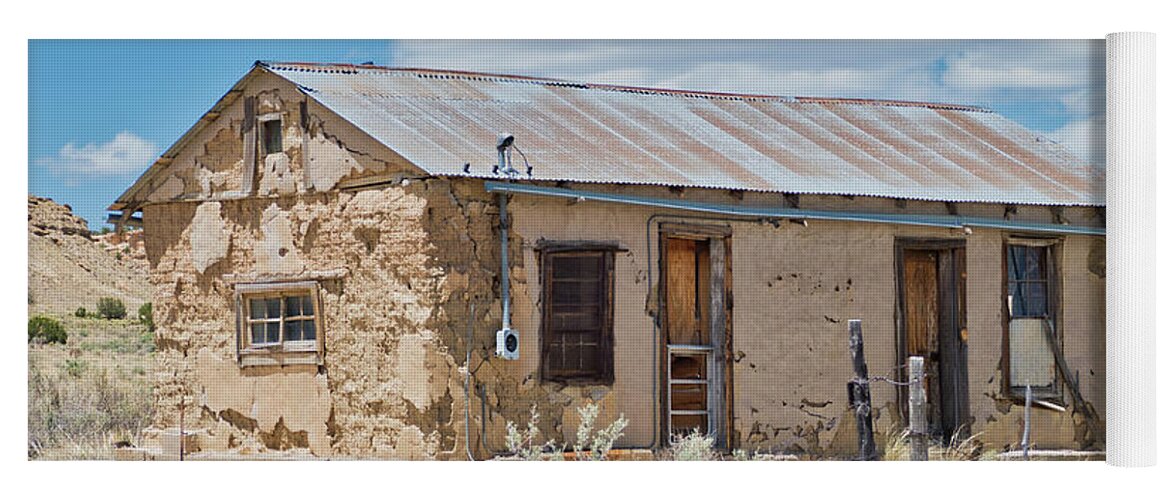 Cabezon Yoga Mat featuring the photograph Old Building 2 by Segura Shaw Photography