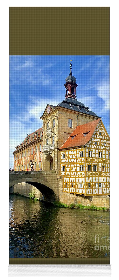 Germany Yoga Mat featuring the photograph Old World Town of Bamberg in Bavarian Germany. by Gunther Allen
