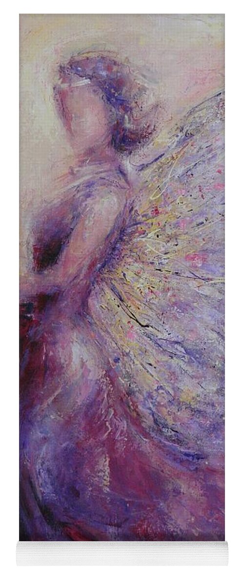 Woman Yoga Mat featuring the painting On Brave Wings by Dan Campbell