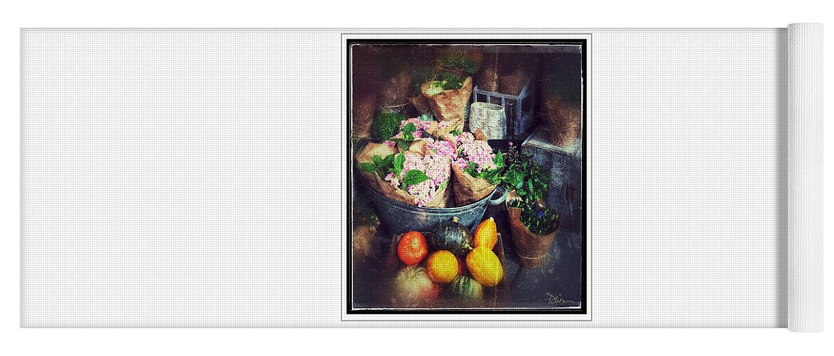 Fresh Produce Yoga Mat featuring the photograph On Display by Peggy Dietz