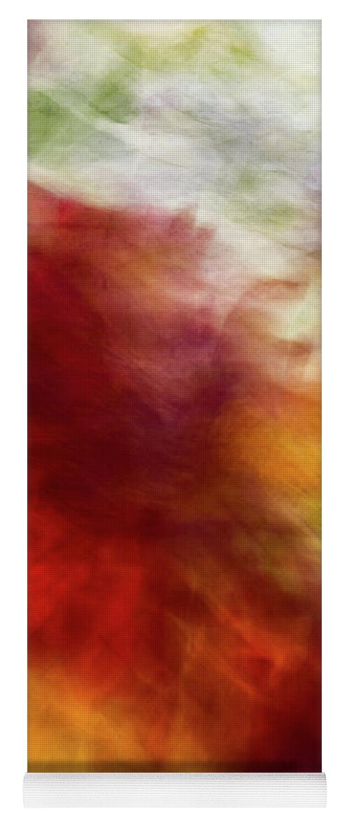 Abstract Yoga Mat featuring the photograph Orange And Pink And White Abstract by Phillip Rubino