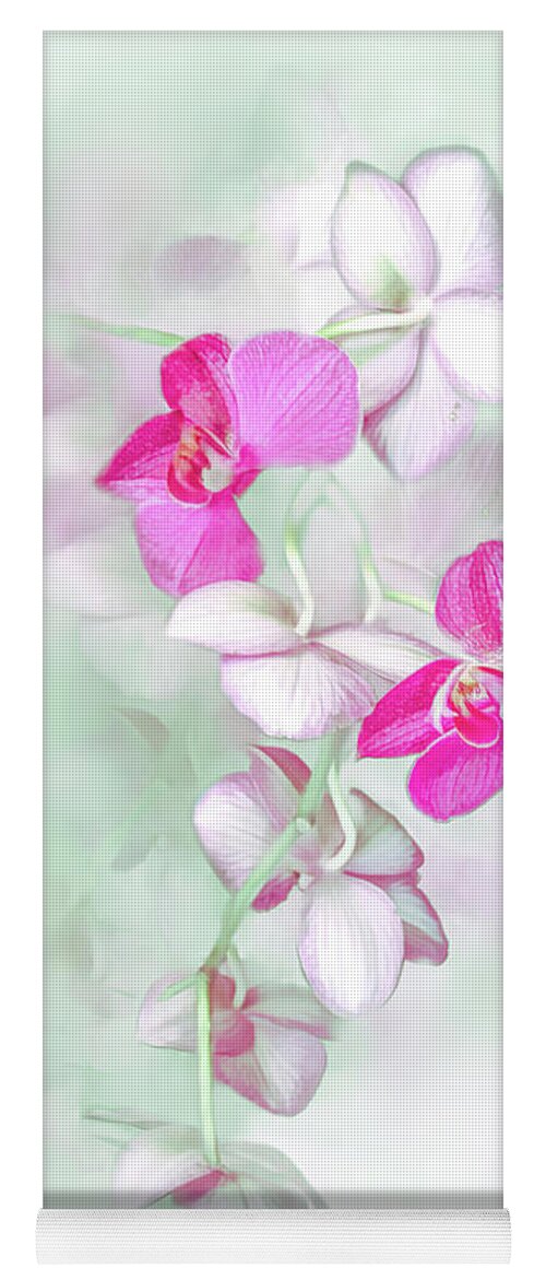 Orchid Yoga Mat featuring the photograph Orchid Show by Bonnie Willis