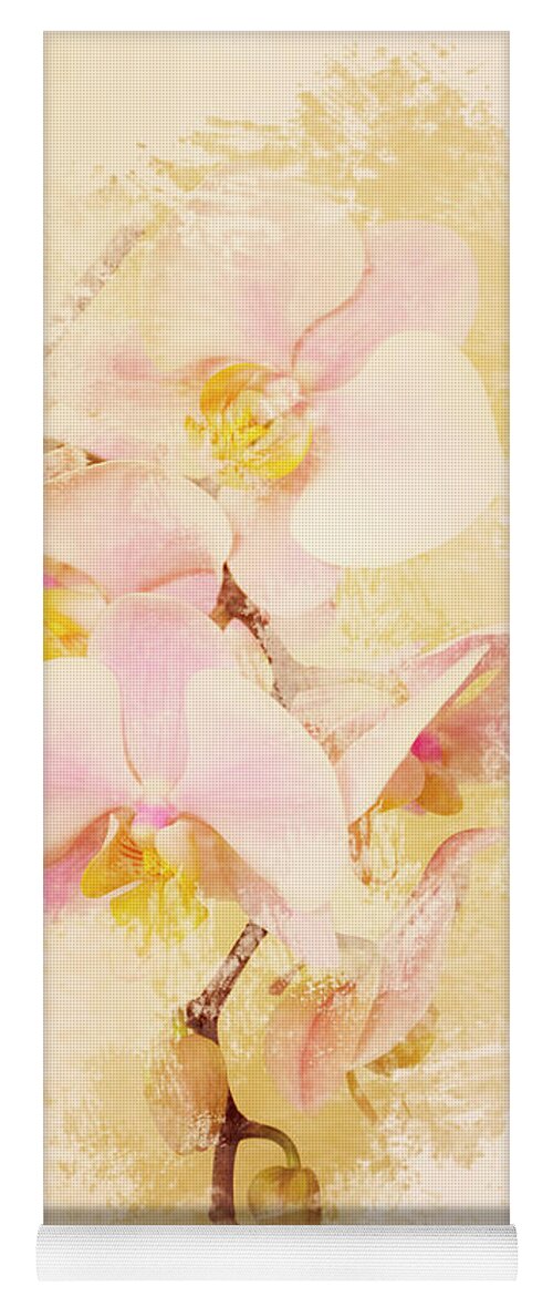Phalaenopsis Yoga Mat featuring the photograph Orchids by Angie Tirado
