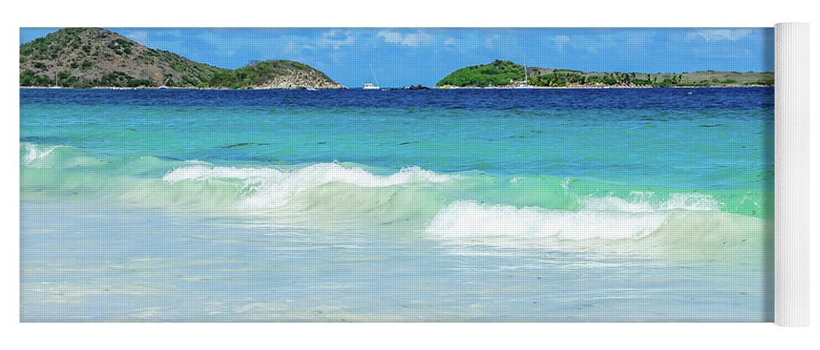 Caribbean Yoga Mat featuring the photograph Orient Beach View 2, St. Martin by Dawn Richards