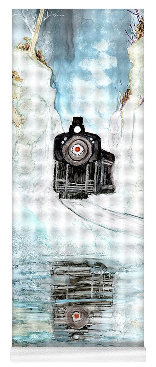 Orient Express Yoga Mat featuring the painting Orient Express by Charlene Fuhrman-Schulz