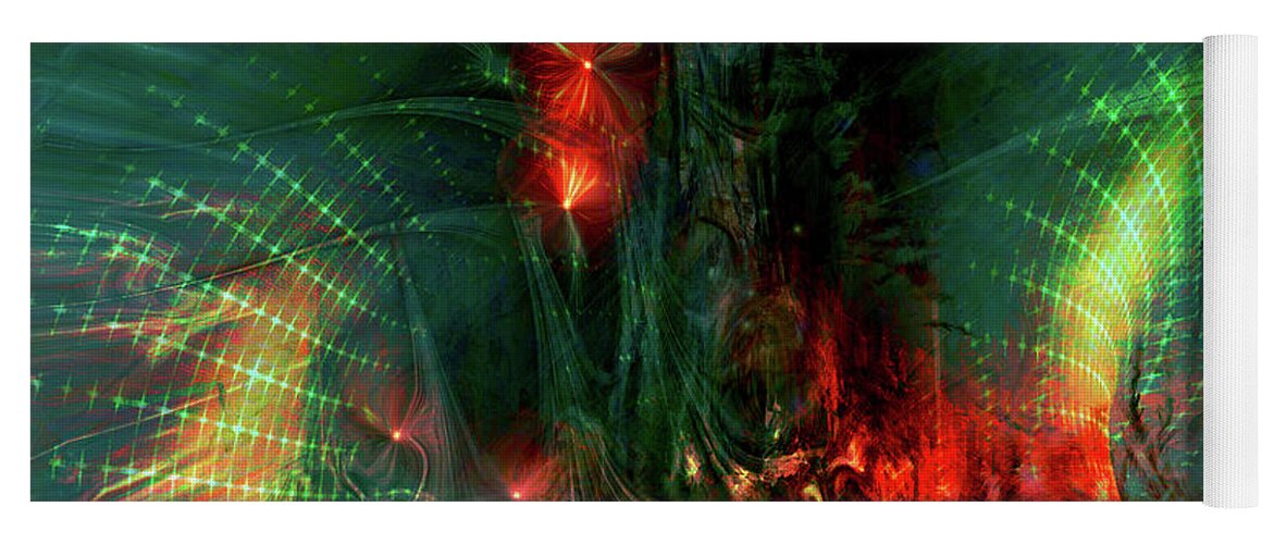 Other Dimensions Yoga Mat featuring the digital art Other Dimensions by Linda Sannuti