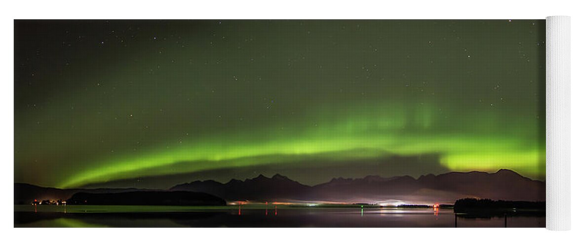Northern Lights Yoga Mat featuring the photograph Pano from N. Douglas by David Kirby