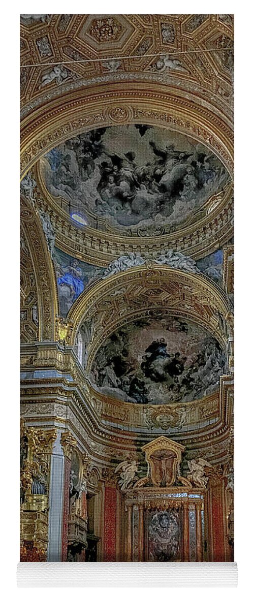Chiesa Nuova Yoga Mat featuring the photograph Parrocchia Santa Maria in Vallicella by Joseph Yarbrough