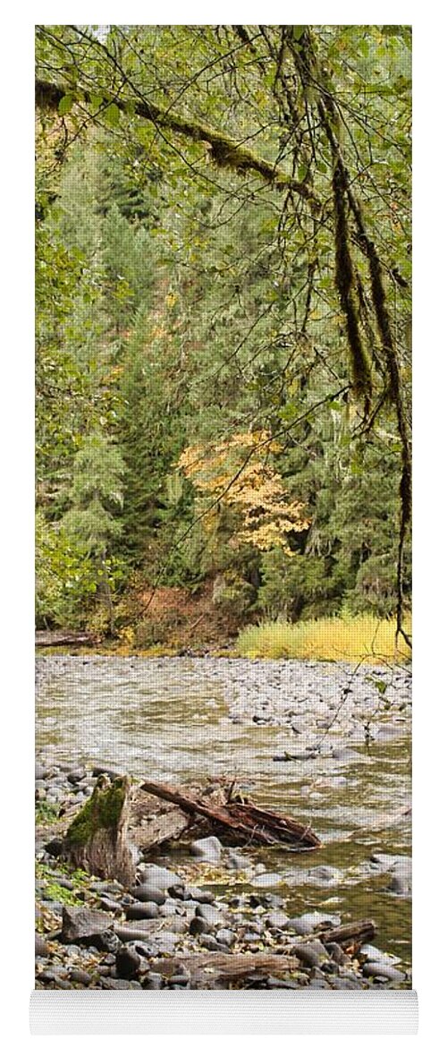 Molalla Yoga Mat featuring the photograph Peaceful Molalla River by Brian Eberly