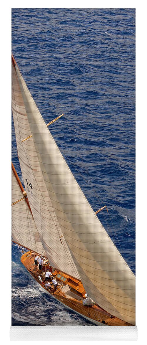 Sailboat Yoga Mat featuring the photograph Perfect Trim by Gary Felton