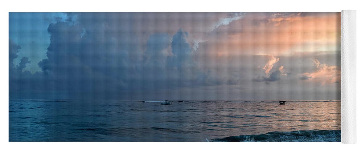 Beach Yoga Mat featuring the photograph Photo 62 Beach sunset by Lucie Dumas