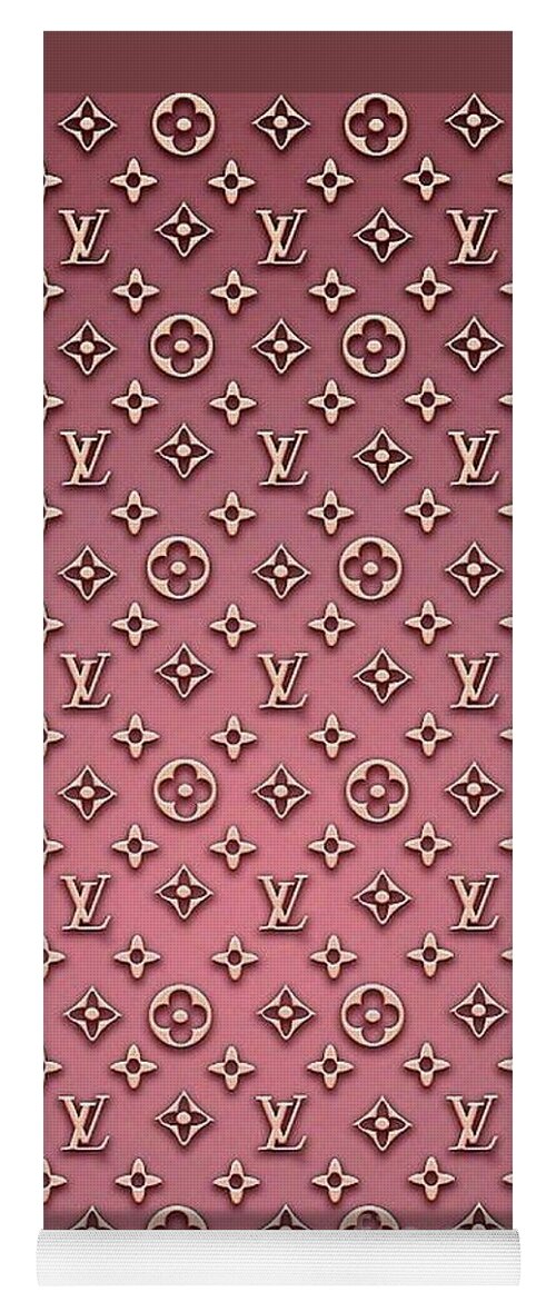 Pink Louis Vuitton Print Yoga Mat For Sale By Louis Vuitton
