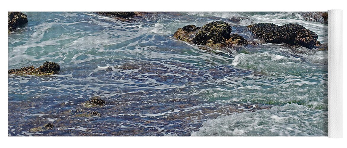 Landscape Yoga Mat featuring the photograph Poem of the Sea by Lynda Lehmann