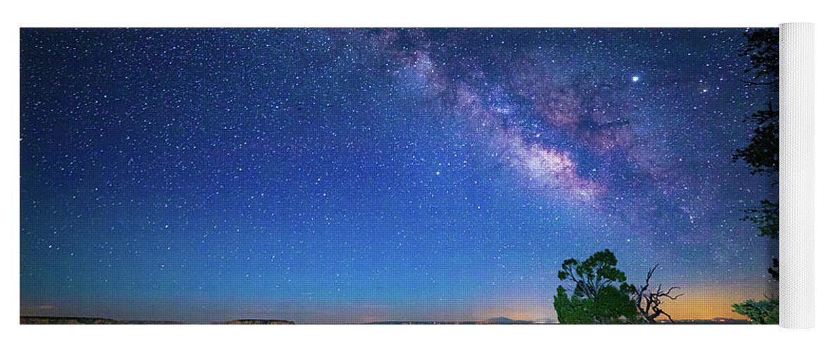America Yoga Mat featuring the photograph Point Sublime Milky Way by Inge Johnsson