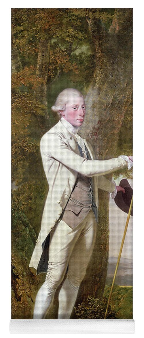 John Milnes Yoga Mat featuring the painting Portrait Of John Milnes, 12th Duke Of St Albans by Joseph Wright Of Derby
