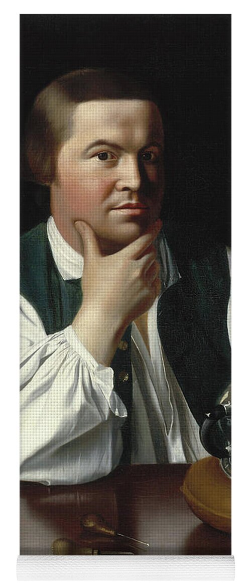 Revere Yoga Mat featuring the painting Portrait of Paul Revere by John Singleton Copley