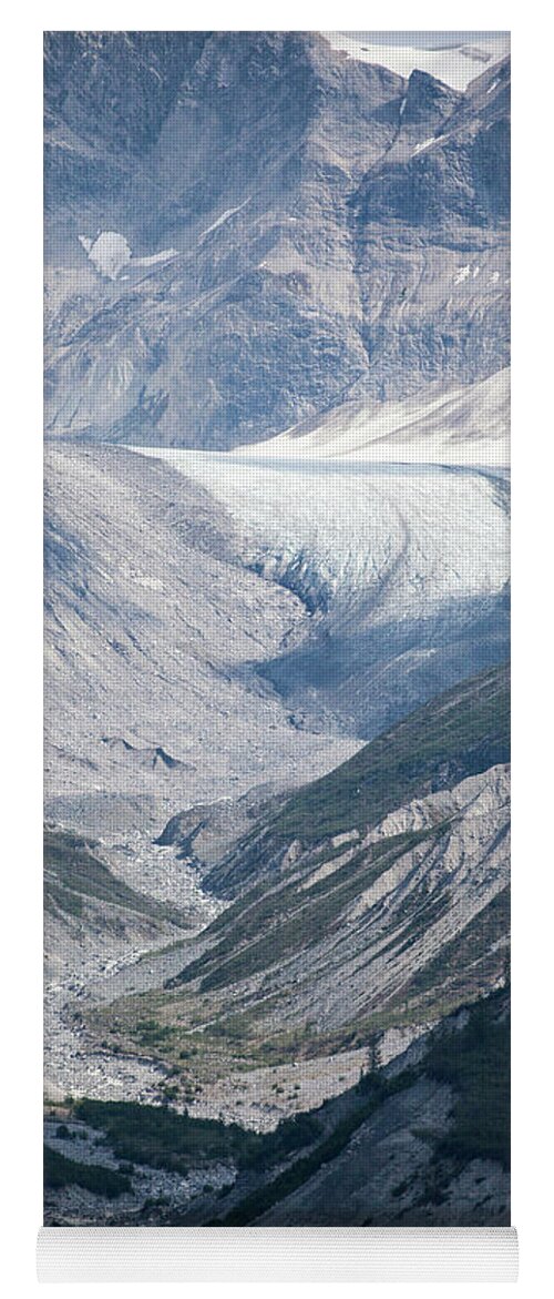 Alaska Yoga Mat featuring the photograph Queen Inlet Glacier by Timothy Johnson