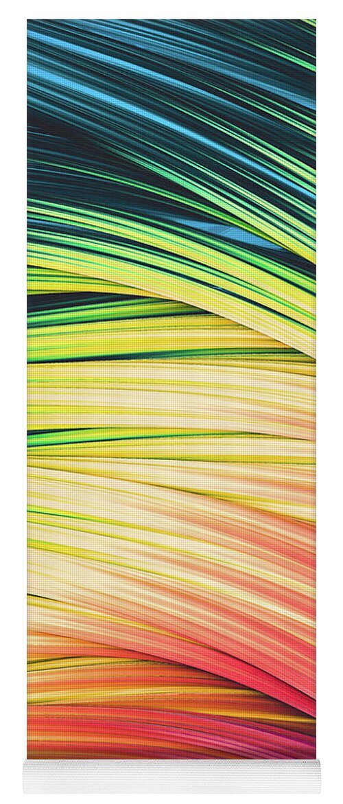 Strands Yoga Mat featuring the photograph Rain And Fire. Abstract Strands by Stephen Geisel