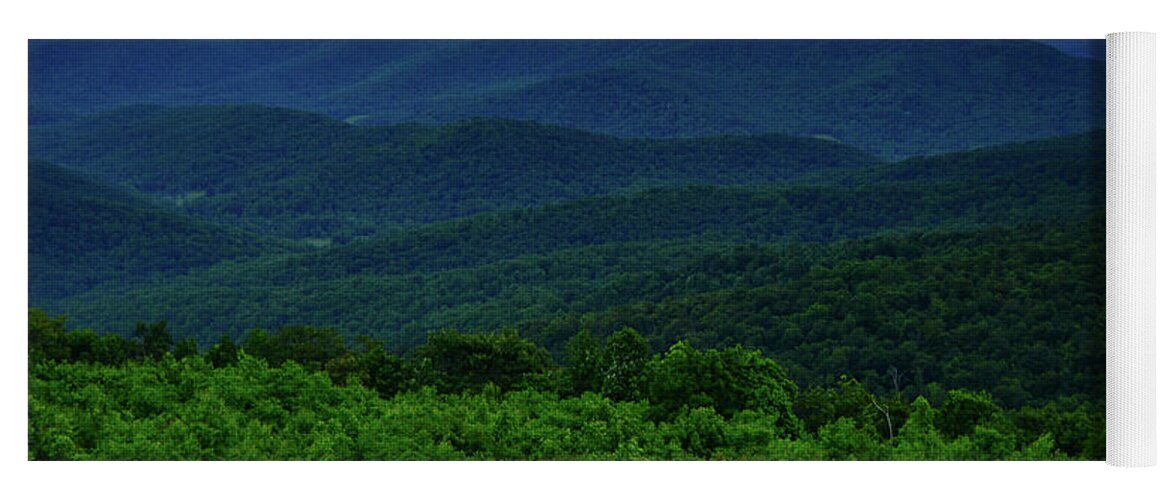 Range View Of Blue Ridges Yoga Mat featuring the photograph Range View of Blue Ridges by Raymond Salani III
