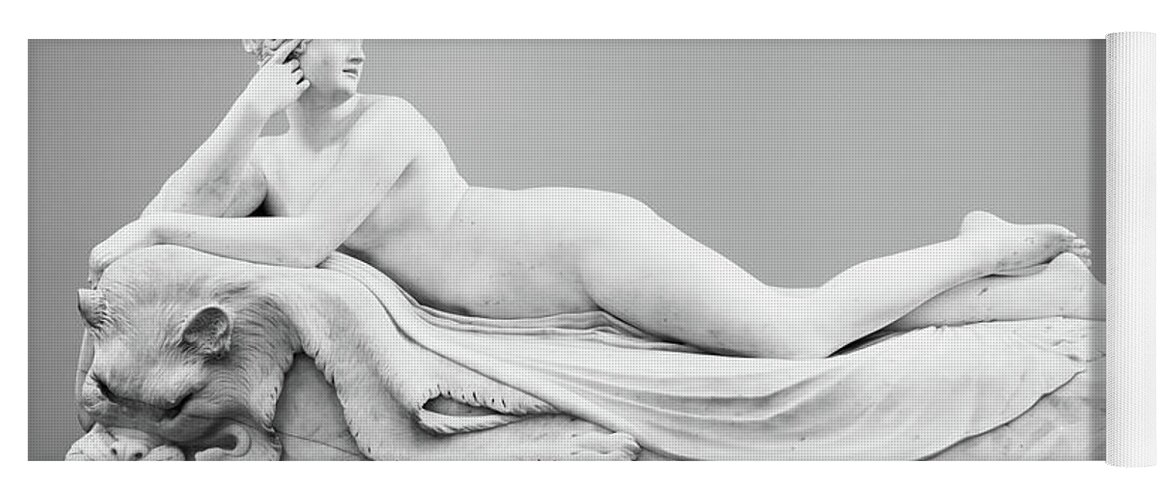 Reclining Yoga Mat featuring the sculpture Reclining Naiad, 19th century by Antonio Canova